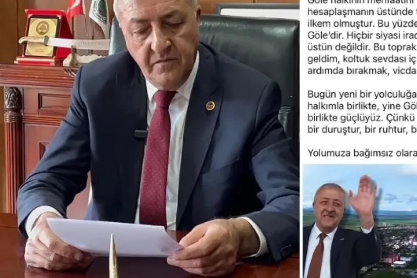 Göle Belediye Başkanı Budak CHP’den istifa etti: Bugün yeni bir yolculuğa çıkıyorum