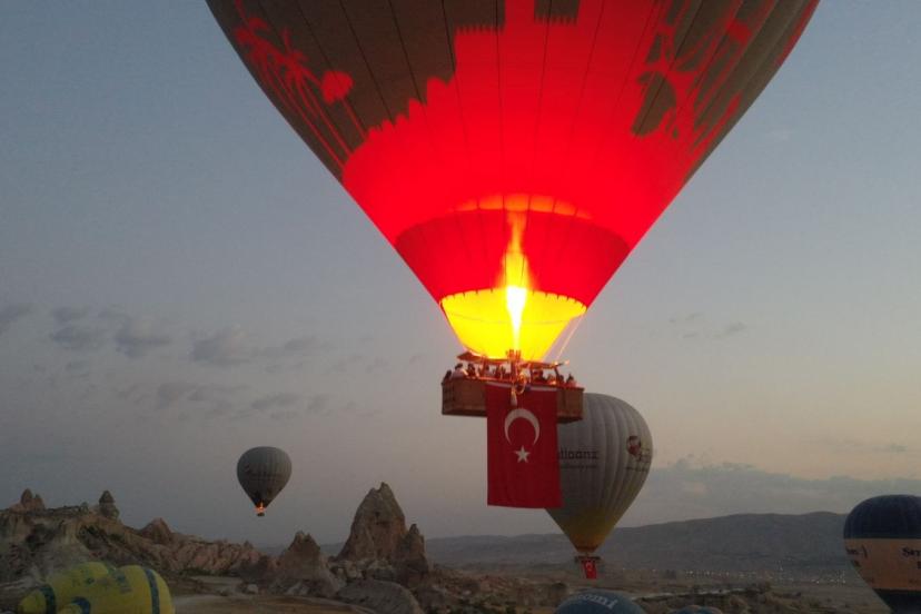 Kapadokya'da balonlar 30 Ağustos için havalandı