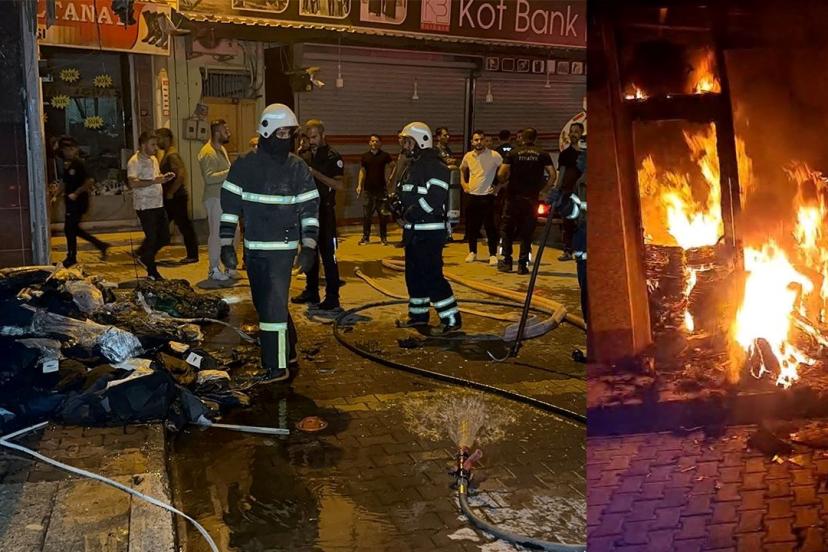 Mağazaya molotoflu saldırı